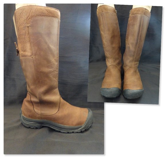 KEEN Tall Leather Zip Bow in Back Boots